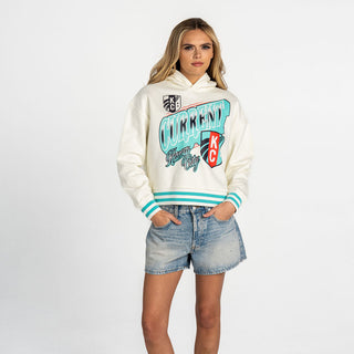 Kansas City Current Women's Cropped Hoodie - Vintage White