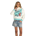 Kansas City Current Women's Cropped Hoodie - Vintage White view 1