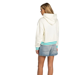 Kansas City Current Women's Cropped Hoodie - Vintage White