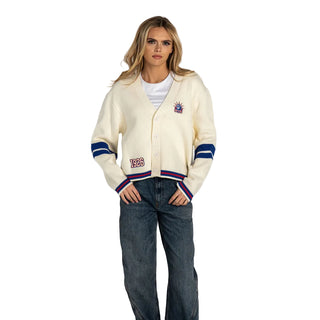New York Rangers Women’s Jaquard Cardigan - Cream