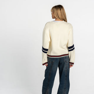 Houston Astros Women’s Cropped Cardigan - Cream