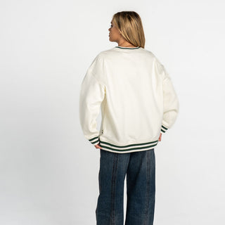 Oakland Athletics Oversized Vintage Crew - Vintage White