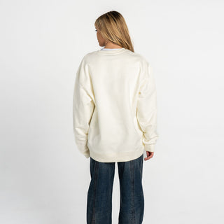 Boston Red Sox Oversized Graphic Crewneck - Vintage White