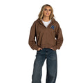 Los Angeles Clippers Women’s Washed Zip - Brown view 1