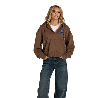Los Angeles Clippers Women’s Washed Zip - Brown