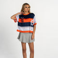 Detroit Tigers Women’s Crop Jersey - White view 3