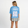 Dallas Cowboys Women’s Sequin & Floral Crop Jersey - Light Blue view 2