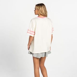 Inter Miami CF Women's Drop Shoulder Tee - Cream