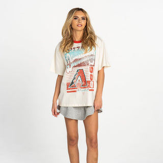 Arizona Diamondbacks Women's Drop Shoulder Tee - Cream