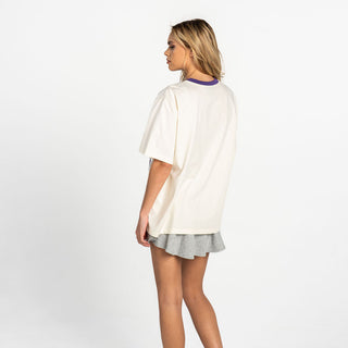 Colorado Rockies Women's Drop Shoulder Tee - Cream