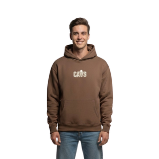 Cleveland Cavs Unisex Pullover Patch Hoodie - Brown