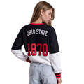 Ohio State Buckeyes Women's Fashion Crew Fleece - Grey view 2
