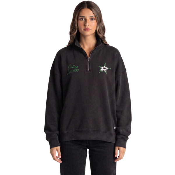 Dallas Stars Unisex Quarter-Zip Fleece - Black