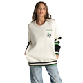 Dallas Stars Unisex Jacquard Crew Sweater - Cream view 2