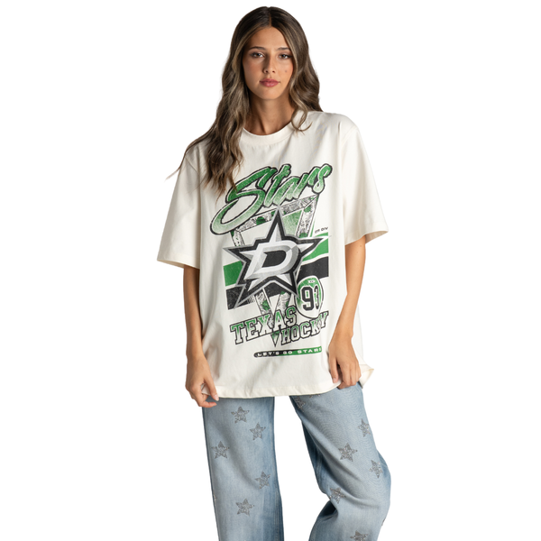 Dallas Stars Unisex Band Tee - Vintage White