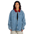 Arizona Cardinals Unisex Pinstripe Denim Jacket - Denim view 1