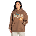 Miami Dolphins Unisex Washed Pullover Hoodie - Brown view 2