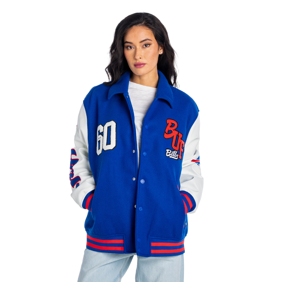 Buffalo Bills Unisex Varsity Jacket - Blue