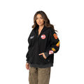 Atlanta Hawks Unisex Logo Sleeve Full Zip Hoodie - Black view 1