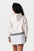 New York Yankees Women’s Cropped Hoodie - Cream view 2