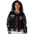Orioles Pearl Varsity Jacket - Black view 1