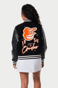 Orioles Pearl Varsity Jacket - Black view 3