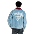 Washington Commanders Unisex Pinstripe Denim Jacket - Denim view 3