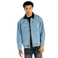 Tennessee Titans Unisex Pinstripe Denim Jacket - Light Blue Denim view 2