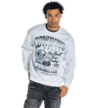 Dallas Cowboys Unisex Graphic Crew Fleece - White Heather view 3
