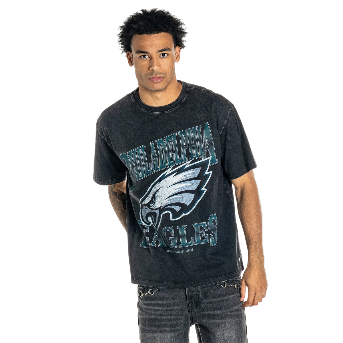 Philadelphia Eagles Unisex Streetwear Graphic Tee - Black