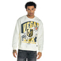 Vegas Golden Knights Unisex Graphic Crew Fleece - Vintage White view 1