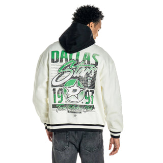 Dallas Stars Unisex Colorblock Hoodie - Vintage White