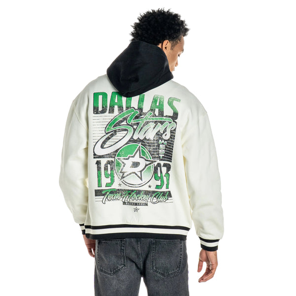 Dallas Stars Unisex Colorblock Hoodie - Vintage White