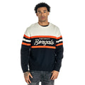 Cincinnati Bengals Unisex Jacquard Crew Sweater - Black/Cream view 2
