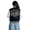 Vegas Golden Knights Women's Pearl Varsity Jacket - Black view 3