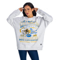 Los Angeles Chargers Unisex Graphic Crew Fleece - Heather Grey view 1