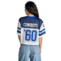 Dallas Cowboys Women's Cropped Football Top - White view 2