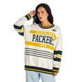 Green Bay Packers Unisex Jacquard Crew Sweater - Cream view 3