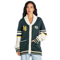 Green Bay Packers Unisex Jacquard Rolled-Collar Cardigan - Dark Green view 3