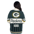 Green Bay Packers Unisex Jacquard Rolled-Collar Cardigan - Dark Green view 4