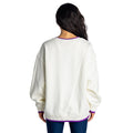 Minnesota Vikings Women's Oversized Vintage Crew Fleece - Vintage White view 2