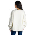 Green Bay Packers Women's Oversized Crew Fleece - Vintage White view 2