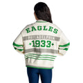 Philadelphia Eagles Women's Jacquard Zip Front Sweater - Cream view 2