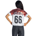 Atlanta Falcons Women's V-Neck Sequin Top - White/Red view 3