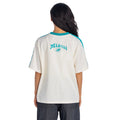 Miami Dolphins Women's Drop Shoulder Top - Vintage White view 2