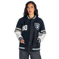 Las Vegas Raiders Womens Multi Vintage Bomber view 1