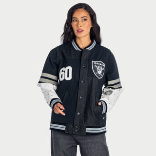 Las Vegas Raiders Womens Multi Vintage Bomber