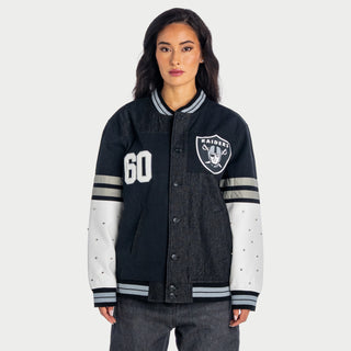 Las Vegas Raiders Womens Multi Vintage Bomber