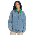 Seattle Seahawks Unisex Pinstripe Denim Jacket - Blue Denim view 2