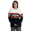 Cincinnati Bengals Unisex Jacquard Crew Sweater - Black/Cream view 1